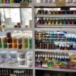 رنگ پارچه پلی استر پلاستیک و نخ