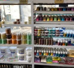 رنگ پارچه پلی استر پلاستیک و نخ