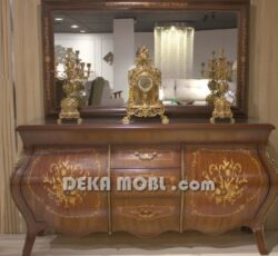 آینه و کنسول معرق مدل خمره ای