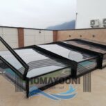 سقف متحرک استخر سقف متحرک المینیومی در کردان