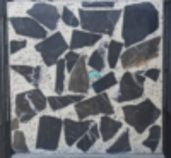 موزاییک سنگ لاشه مشکی زمینه سفید اتوماتیک و مقاومت بالا