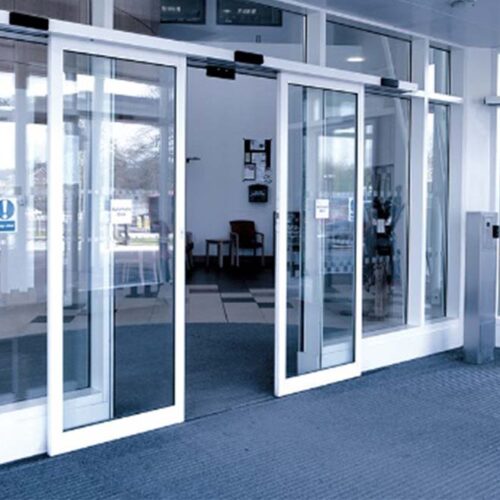 درب شیشه ای اتوماتیک منحنی