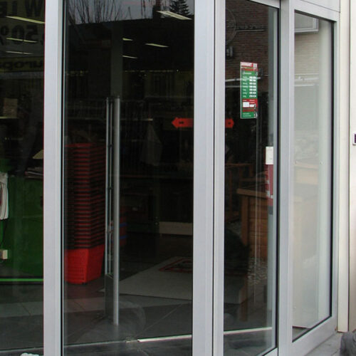 درب شیشه ای اتوماتیک منحنی