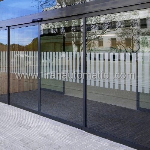 درب اتوماتیک شیشه ای گردان