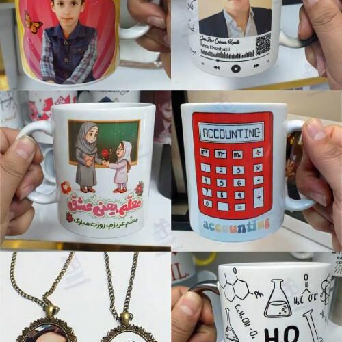 چاپ لیوان ماگ حرارتی تیشرت پازل فرش جاکلیدی پیکسل