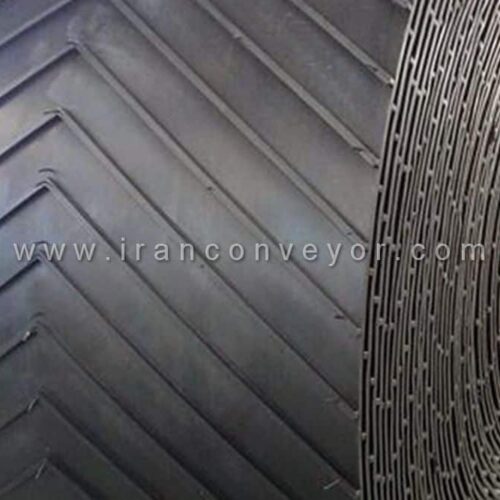 نوار نقاله لاستیکی آجدار