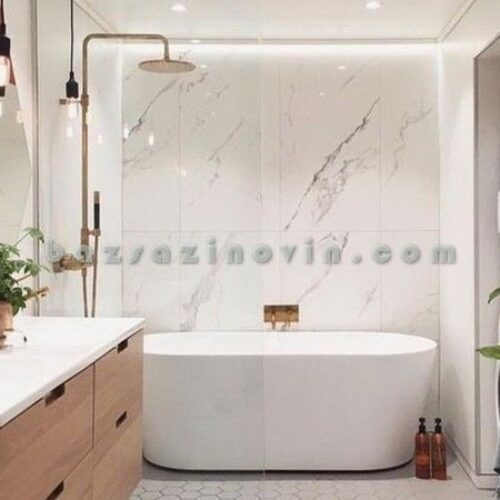 تخریب و بازسازی سرویس دستشویی