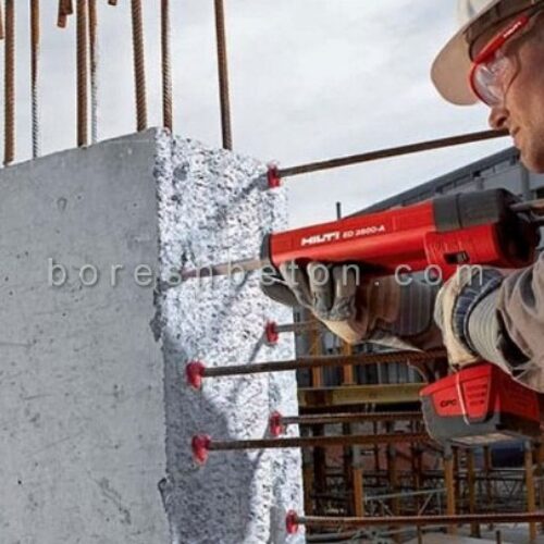 تخریب بتن با جرثقیل