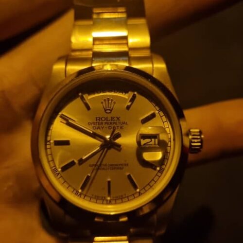 ساعت رولکس اتوماتیک 2تقویم آبکاری طلا