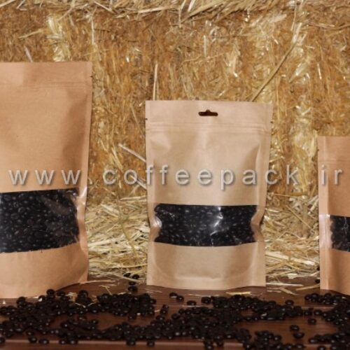 قیمت پاکت قهوه پنجره دار کرافت