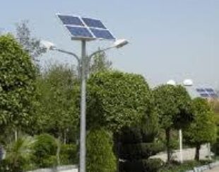 استراکچر پنل خورشیدی و چراغ های خورشیدی خیابانی