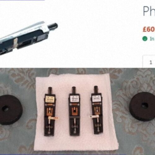 ست سوزن-پیکاپ گرام فیلیپس و آداپتور تبدیل 45 دور