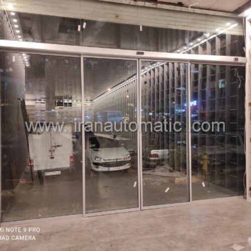 درب اتوماتیک شیشه ای گردان