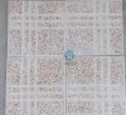 موزاییک حیاطی مترویی سنگ الوان – رنگ عسلی و شیار منظم