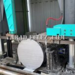 برشکاری آهن آلات با دستگاه اره نواری