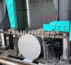 برشکاری آهن آلات با دستگاه اره نواری