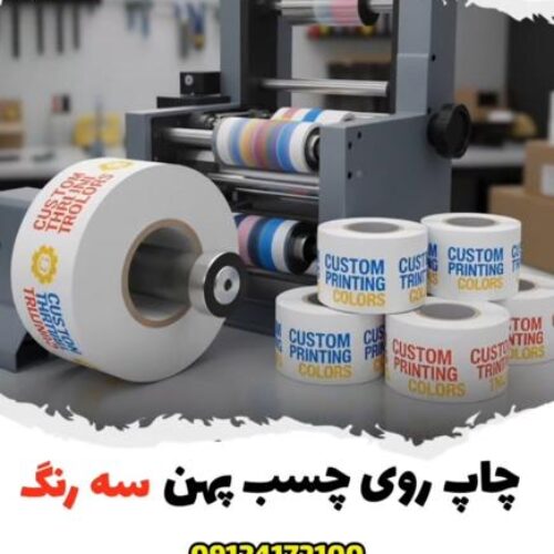 چاپ اختصاصی لوگو روی چسب | ویهان چسب