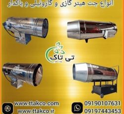 جت هیتر گازی با فن قوی برای صنایع و کارگاه ها