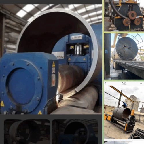 خدمات نوردکاری سنگین و عدسی وپرس لبه وساخت مخازن استیل واهن