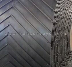 نوار نقاله لاستیکی آجدار