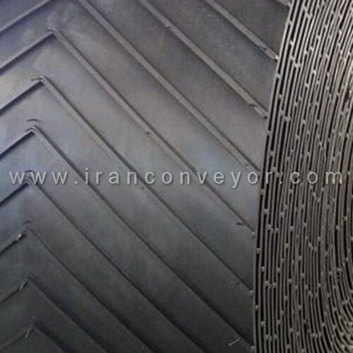 نوار نقاله لاستیکی آجدار