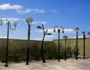 ساخت پایه چراغ های پارکی وتزئینی