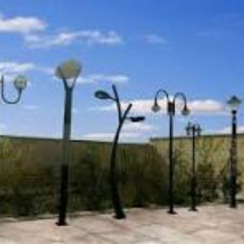 ساخت پایه چراغ های پارکی وتزئینی