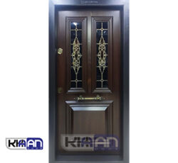 درب ضد سرقت دو قاب شیشه کد 81433