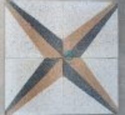 موزاییک سه بعدی شمشیری – سنگ سفید نارنجی