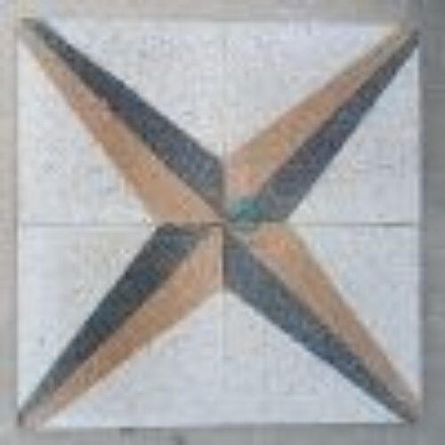 موزاییک سه بعدی شمشیری – سنگ سفید نارنجی