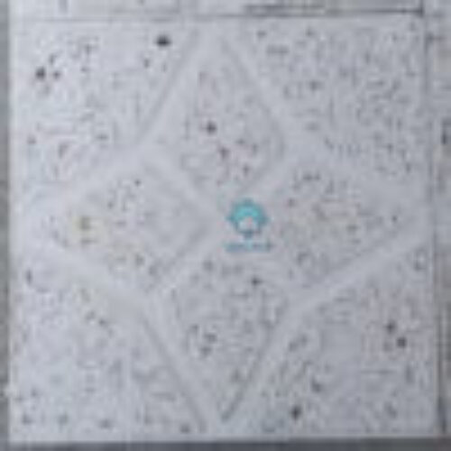 موزاییک حیاطی لوزی سفید – سنگ سفید جوشقان