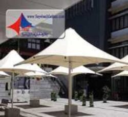 انواع سایبان کششی و پارچه ای و پارکینگ و مغازه چادر و سایبان مرکزی شیراز