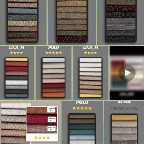 ما بیش از 1400 نوع پارچه مبلی ایرانی و خارجی داریم