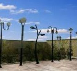 ساخت پایه چراغ های پارکی و تزئینی