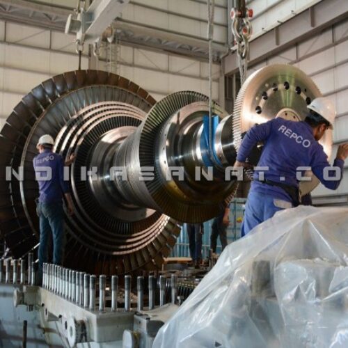 نصب توربین و ژنراتور