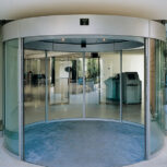 درب شیشه ای اتوماتیک منحنی