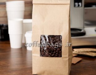 پاکت قهوه پنجره دار