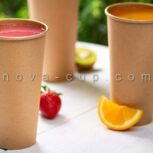 لیوان کاغذی کرافت 350 میلی لیتر