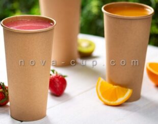 لیوان کاغذی کرافت 350 میلی لیتر