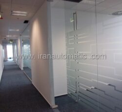 درب شیشه ای سندبلاست