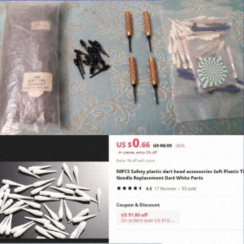 ست 6 تائی تیر دارت حرفه ای و سر دارت فابریک قابل تعویض