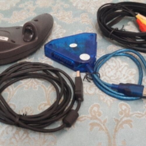 دسته بازی مایکروسافت برای کامپیوتر و لب-تاپ و رابط کابل PS1