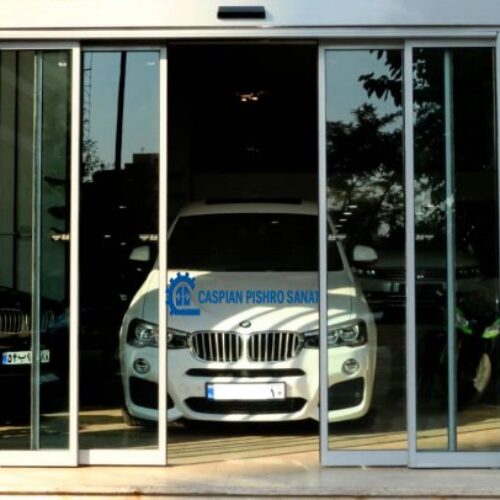 درب شیشه ای اتوماتیک منحنی