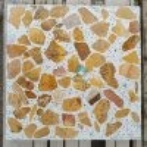 موزاییک لیمویی نمره 8 – سنگ درشت و قرمز زرد