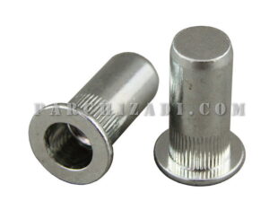 مهره پرچی فولادی گرد (لبه دار)