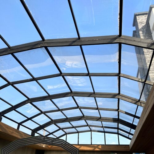 سقف متحرک استخر سقف متحرک المینیومی در تهراندشت