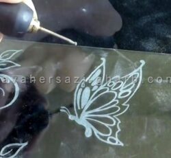 آموزش حکاکی روی شیشه