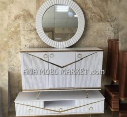 فروش اقساطی ست آینه کنسول، میز تلویزیون و جا کفشی